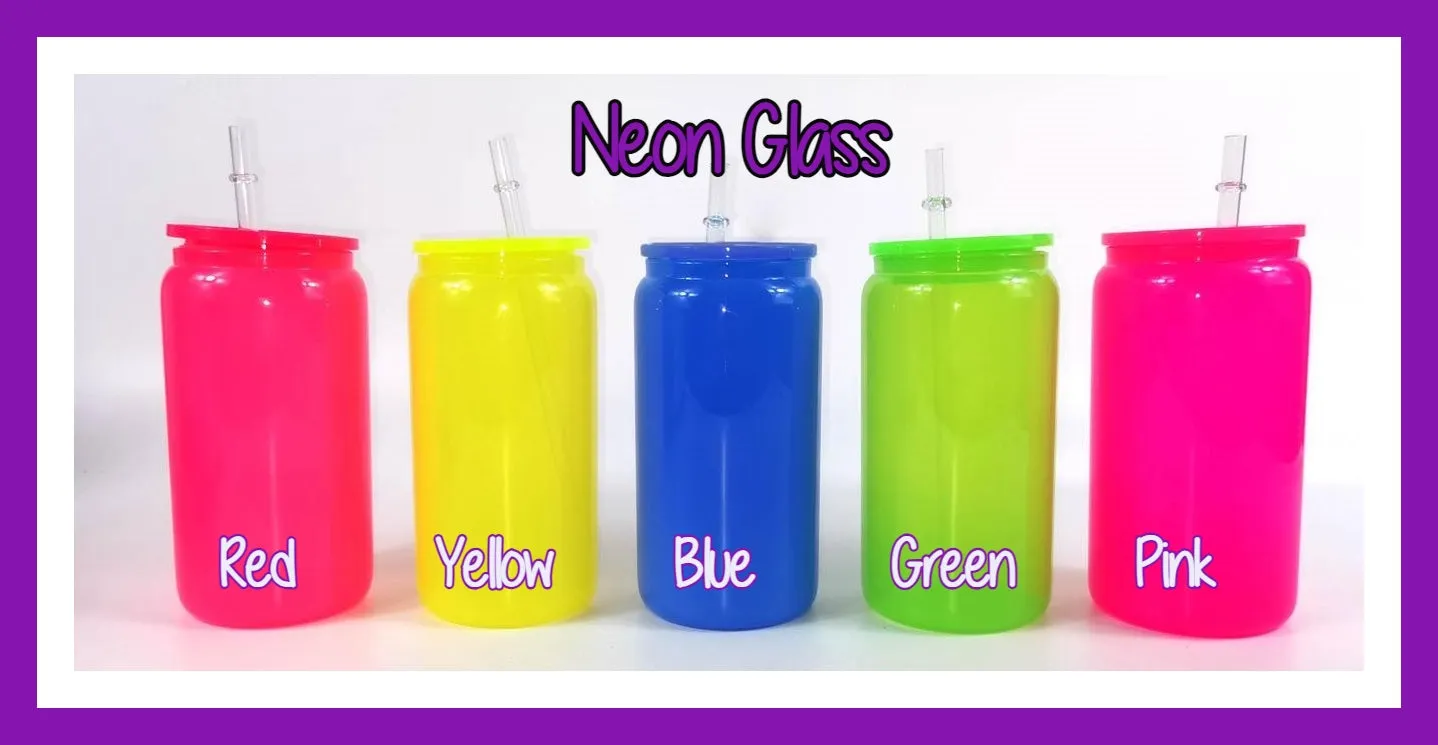 16oz Glass or Plastic Cup-Summer Flowers SM