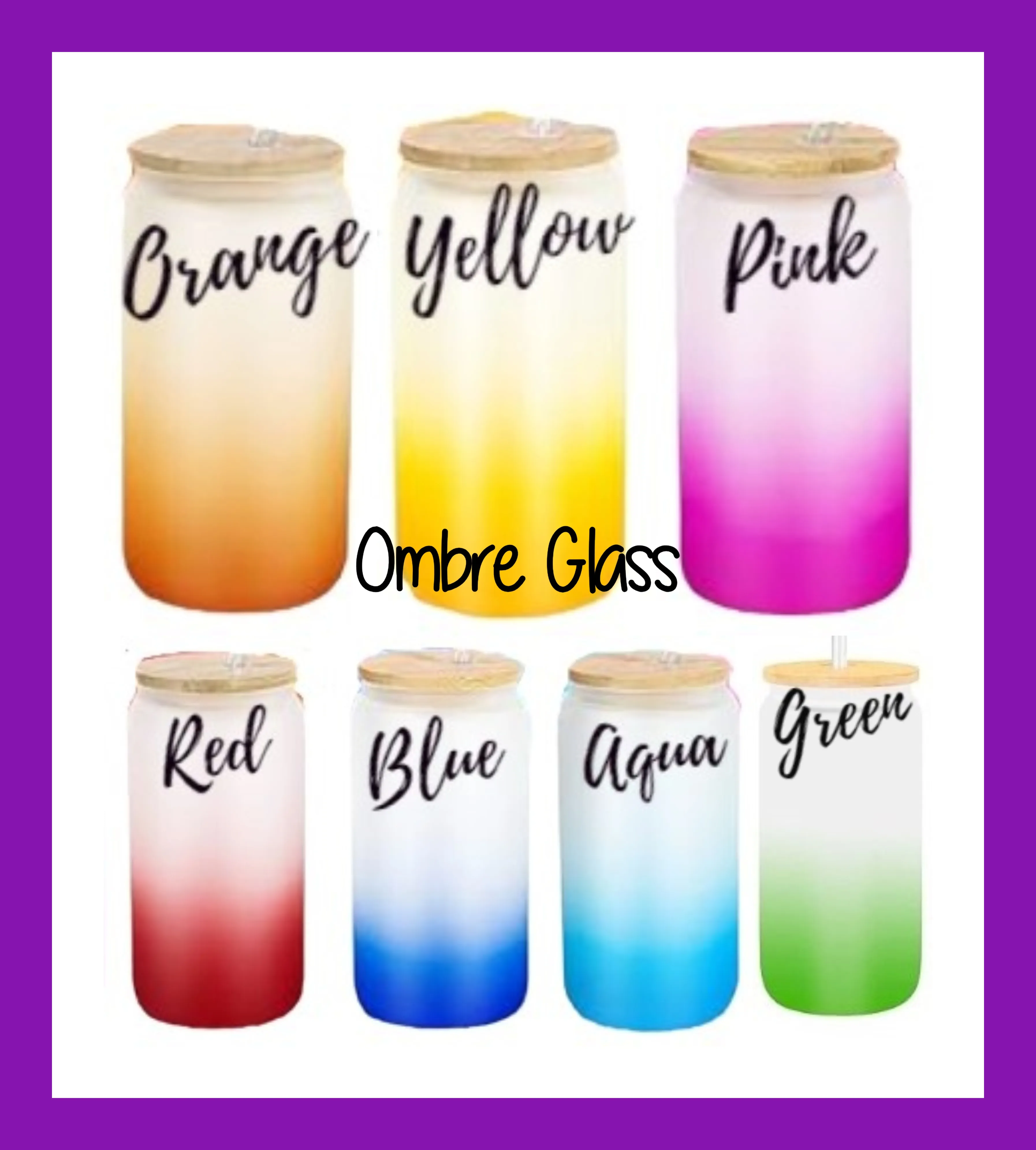 16oz Glass or Plastic Cup-Summer Flowers SM