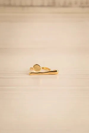 Acheron | Circle & Horizontal Line Ring