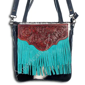 ADBG304 American Darling Hand Tooled Genuine Leather Women Bag Western Handbag Purse