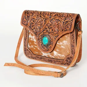 ADBG826D American Darling Hand Tooled Hair On Genuine Leather Women Bag Western Handbag Purse