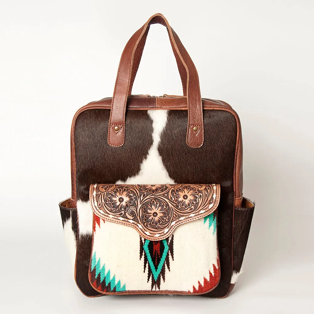 ADBG849C American Darling Saddle Blanket Hair On Genuine Leather Women Bag Western Handbag Purse