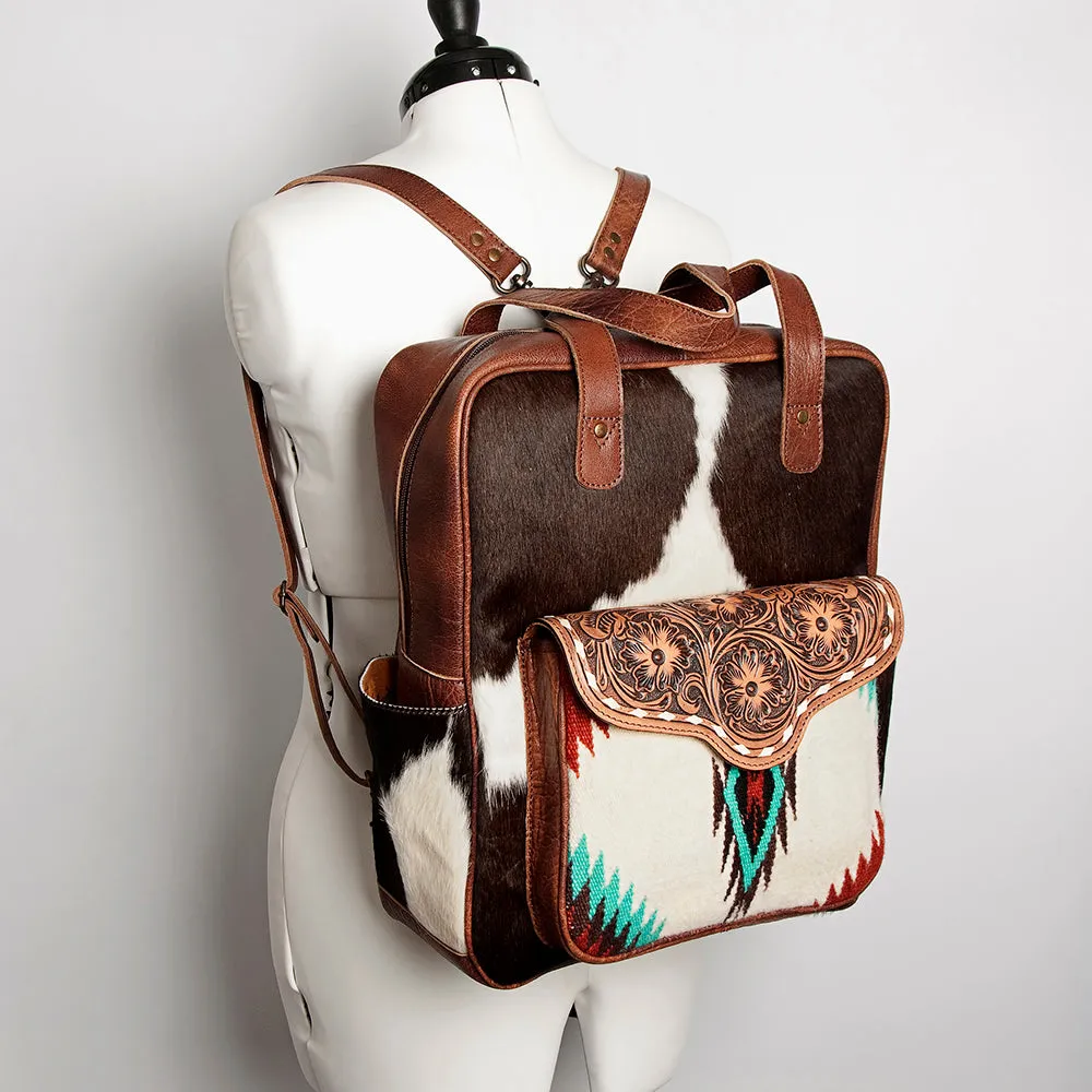 ADBG849C American Darling Saddle Blanket Hair On Genuine Leather Women Bag Western Handbag Purse