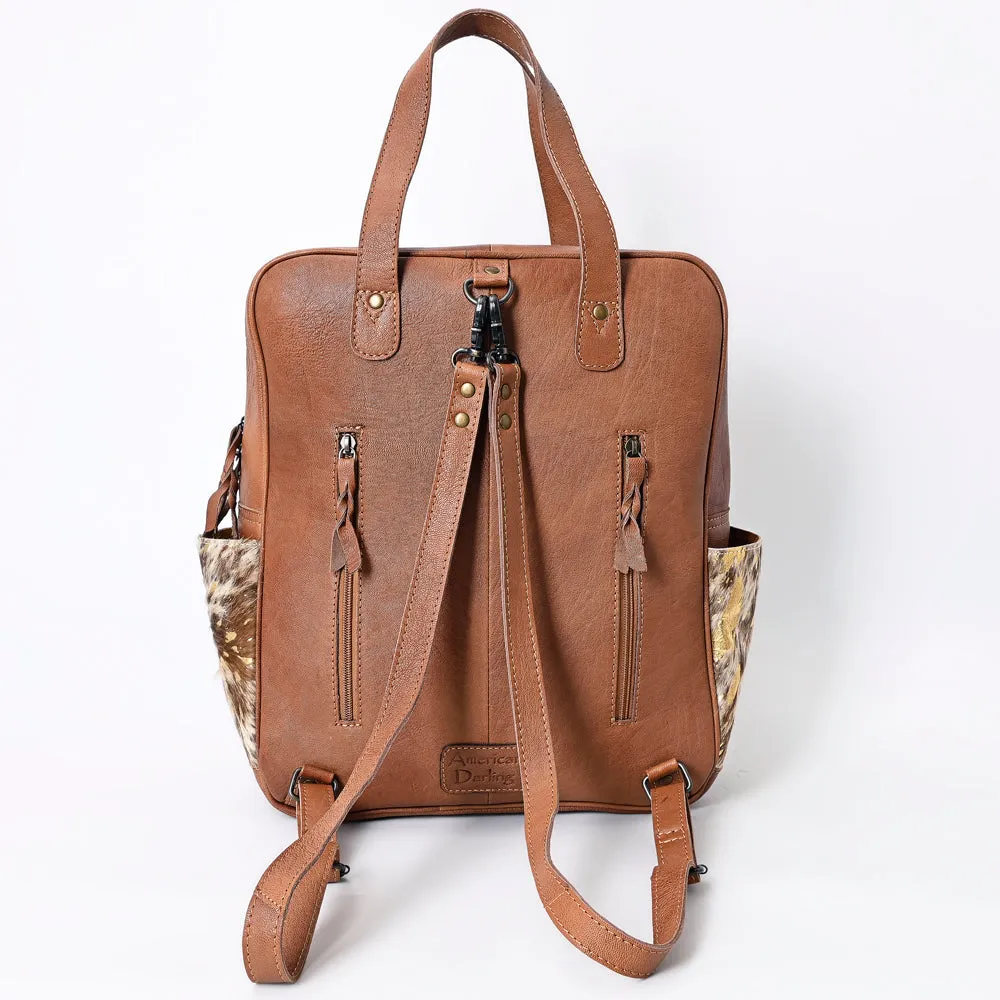 ADBG849E American Darling Hand Tooled Saddle Blanket Hair On Genuine Leather Women Bag Western Handbag Purse