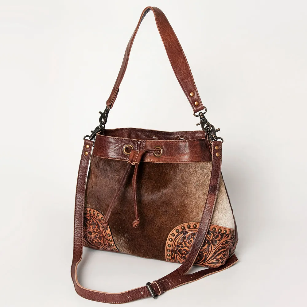 ADBG929A American Darling Hand Tooled Hair On Genuine Leather Women Bag Western Handbag Purse