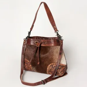 ADBG929A American Darling Hand Tooled Hair On Genuine Leather Women Bag Western Handbag Purse