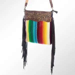 ADBGZ271 American Darling Hand Tooled Saddle Blanket Genuine Leather Women Bag Western Handbag Purse