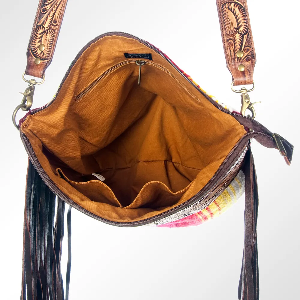 ADBGZ271 American Darling Hand Tooled Saddle Blanket Genuine Leather Women Bag Western Handbag Purse
