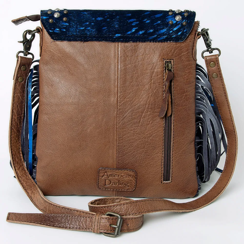 American Darling ADBG988 Crossbody Hair-On Genuine Leather Women Bag Western Handbag Purse