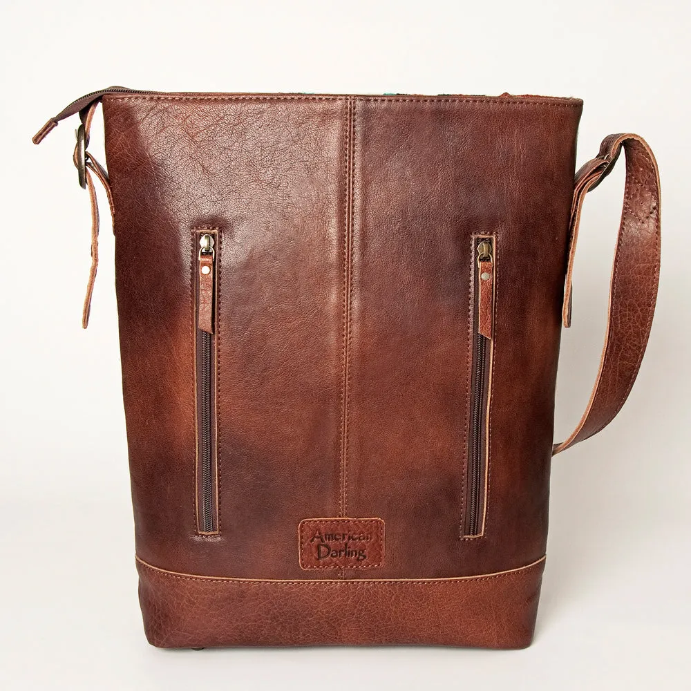 American Darling ADBG999 Large Crossbody Saddle Blanket Genuine Leather Women Bag Western Handbag Purse