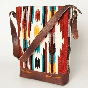 American Darling ADBG999 Large Crossbody Saddle Blanket Genuine Leather Women Bag Western Handbag Purse