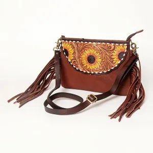 American Darling ADBGA156A Small Crossbody Hand Tooled Genuine Leather women bag western handbag purse