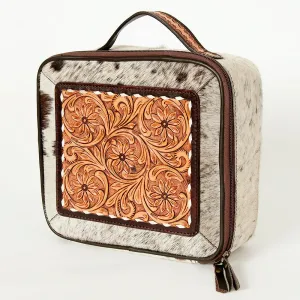 American Darling ADBGA225A Jewelry Case Hand Tooled Hair On Genuine Leather Women Bag Western Handbag Purse