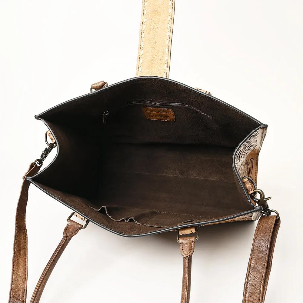 American Darling ADBGH104 Tote Hand Tooled Genuine Leather Women Bag Western Handbag Purse
