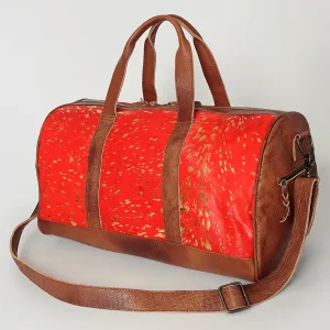 American Darling ADBGS174C Duffel Hair On Genuine Leather Women Bag Western Handbag Purse