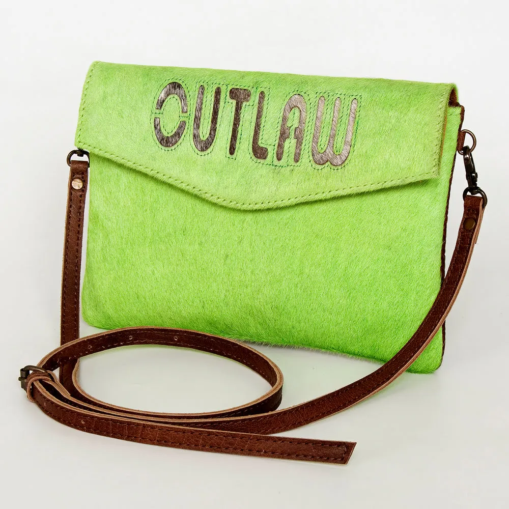 American Darling ADBGS178AN Envelope Hair-On Genuine Leather Women Bag Western Handbag Purse