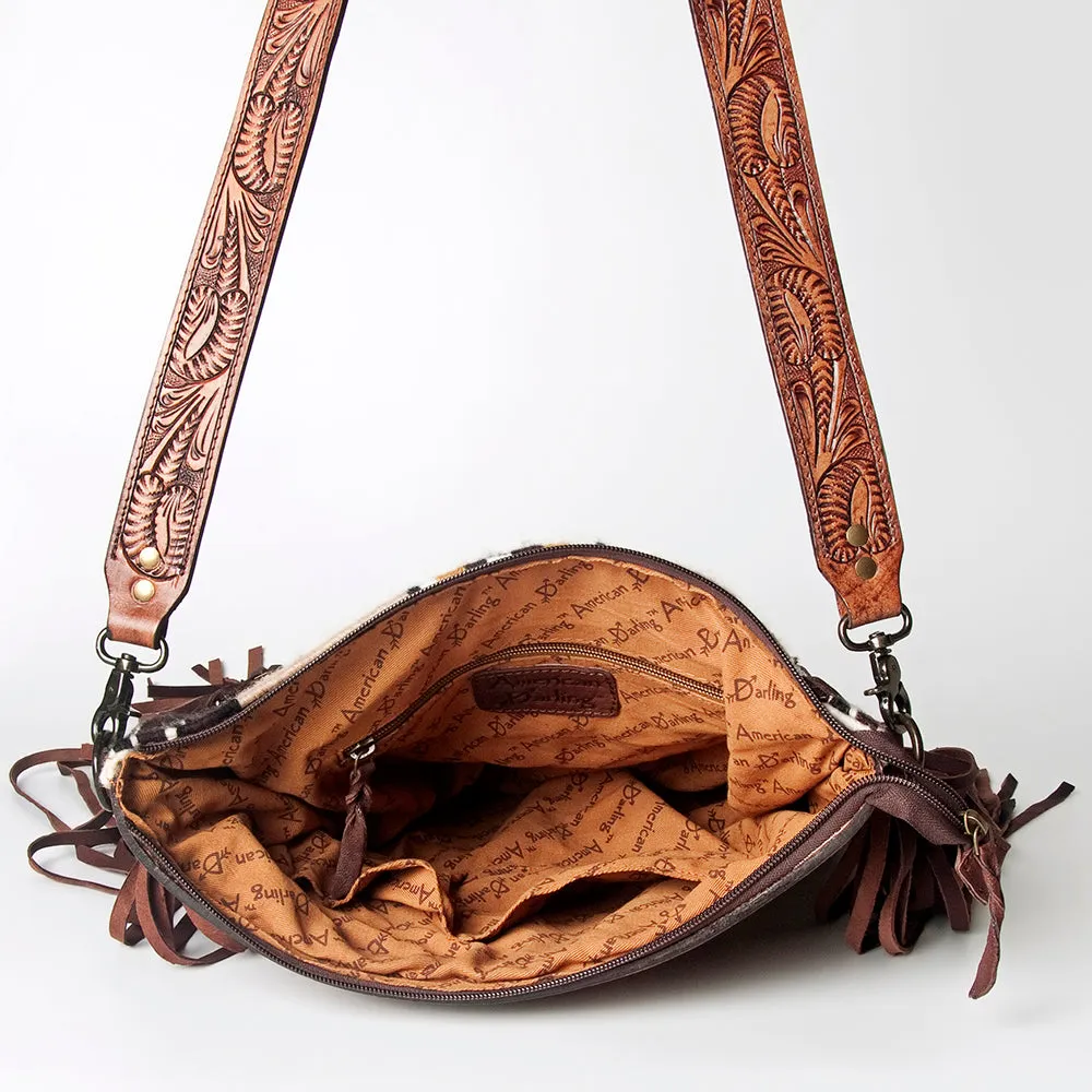 American Darling ADBGZ562 Signature Crossbody Hand Tooled Saddle Blanket Genuine Leather Women Bag Western Handbag Purse