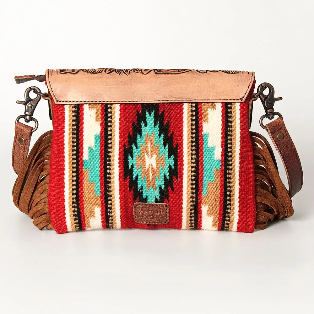 American Darling Crossbody Hand Tooled Saddle Blanket Genuine Leather Women Bag Western Handbag Purse