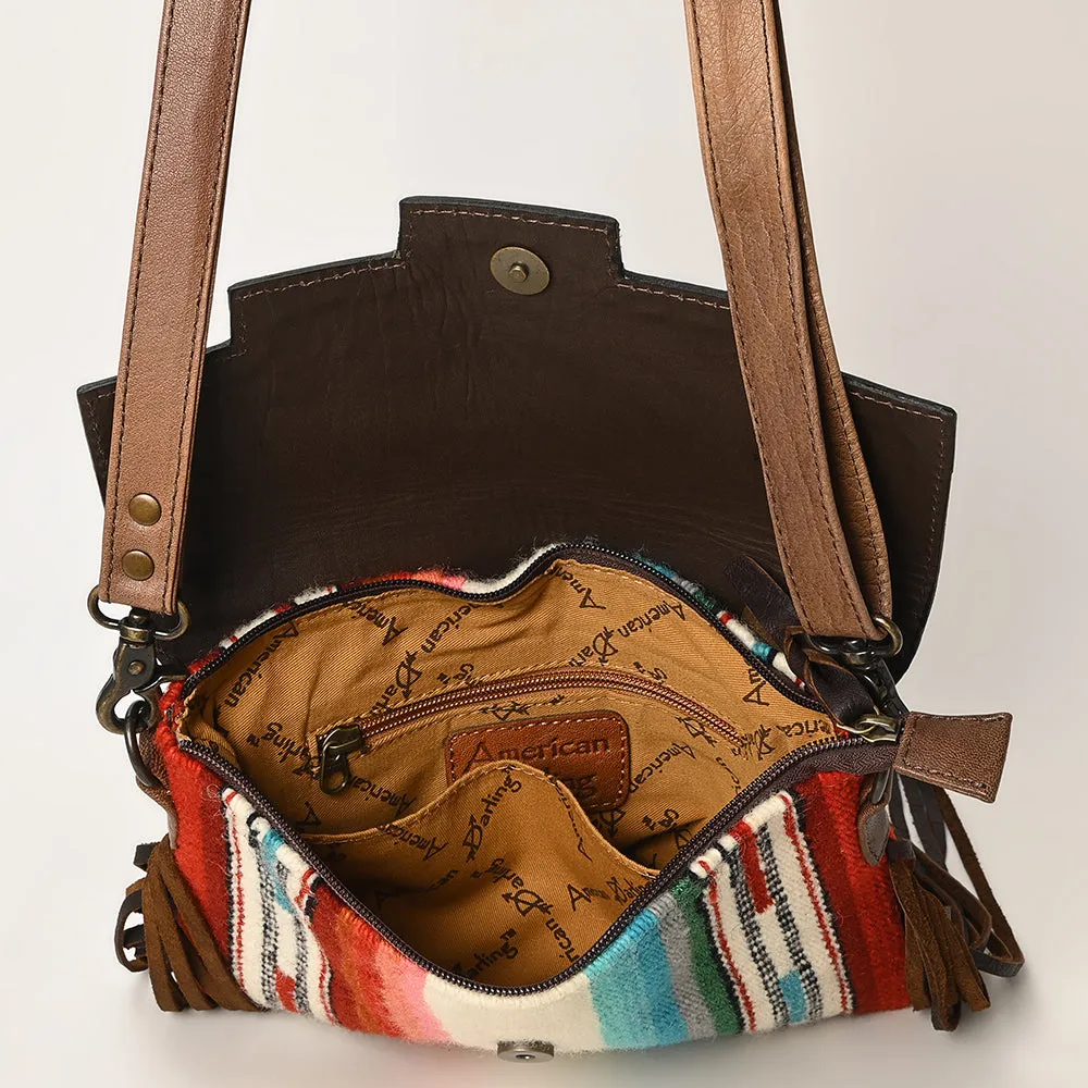 American Darling Crossbody Hand Tooled Saddle Blanket Genuine Leather Women Bag Western Handbag Purse