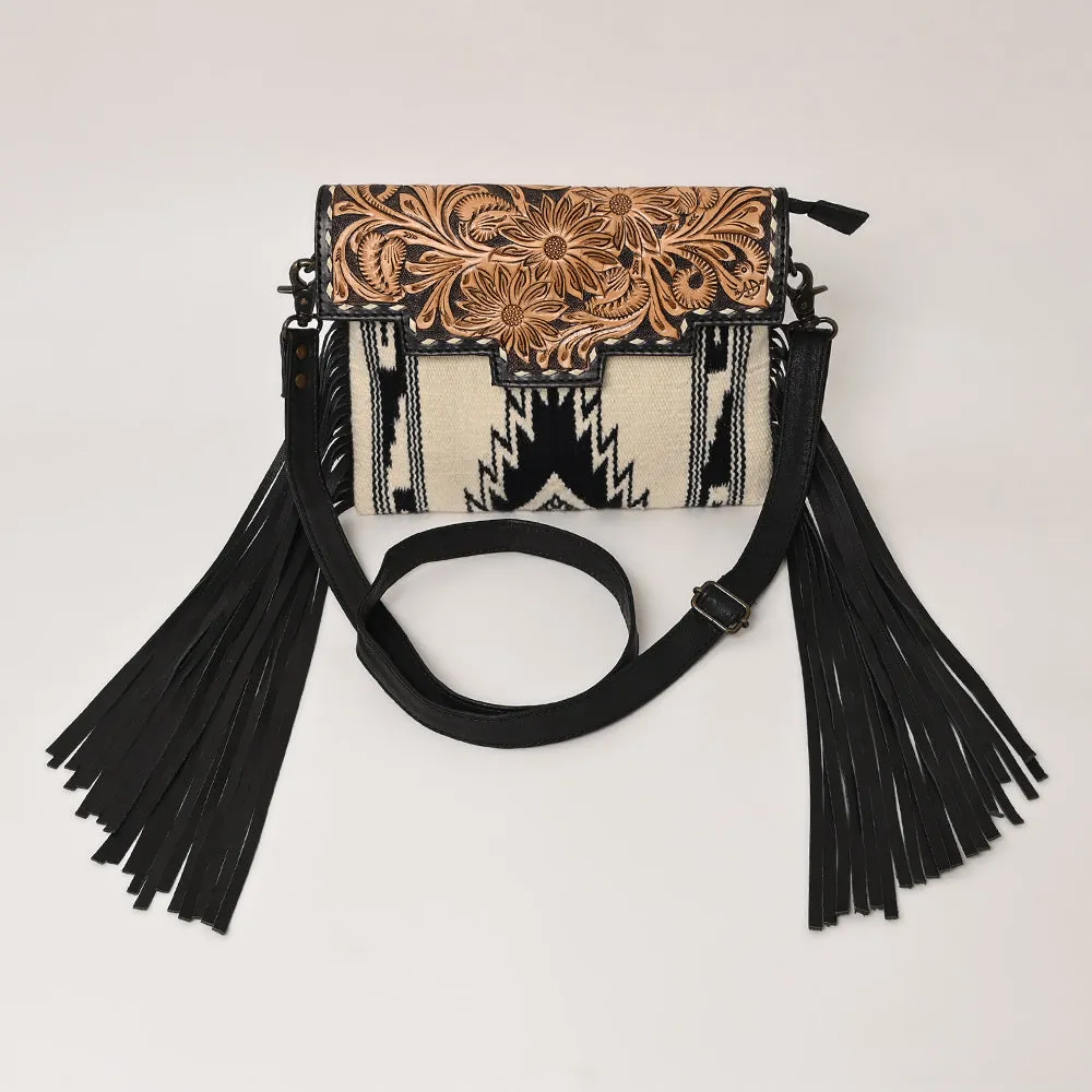 American Darling Crossbody Hand Tooled Saddle Blanket Genuine Leather Women Bag Western Handbag Purse