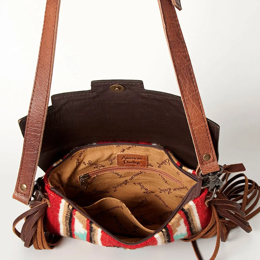 American Darling Crossbody Hand Tooled Saddle Blanket Genuine Leather Women Bag Western Handbag Purse
