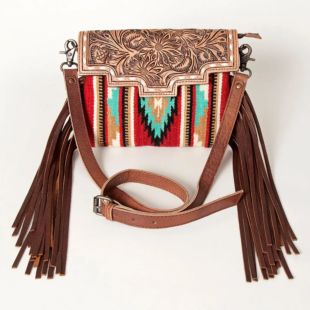 American Darling Crossbody Hand Tooled Saddle Blanket Genuine Leather Women Bag Western Handbag Purse