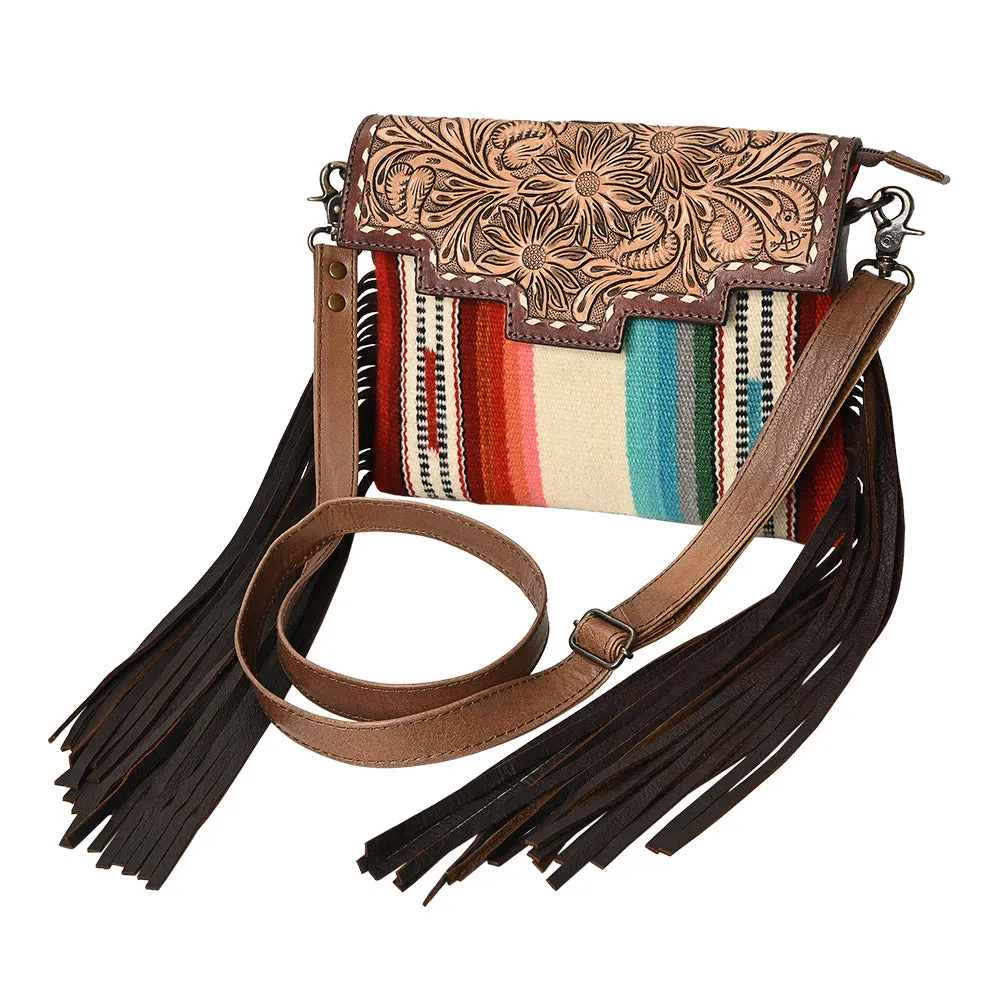 American Darling Crossbody Hand Tooled Saddle Blanket Genuine Leather Women Bag Western Handbag Purse