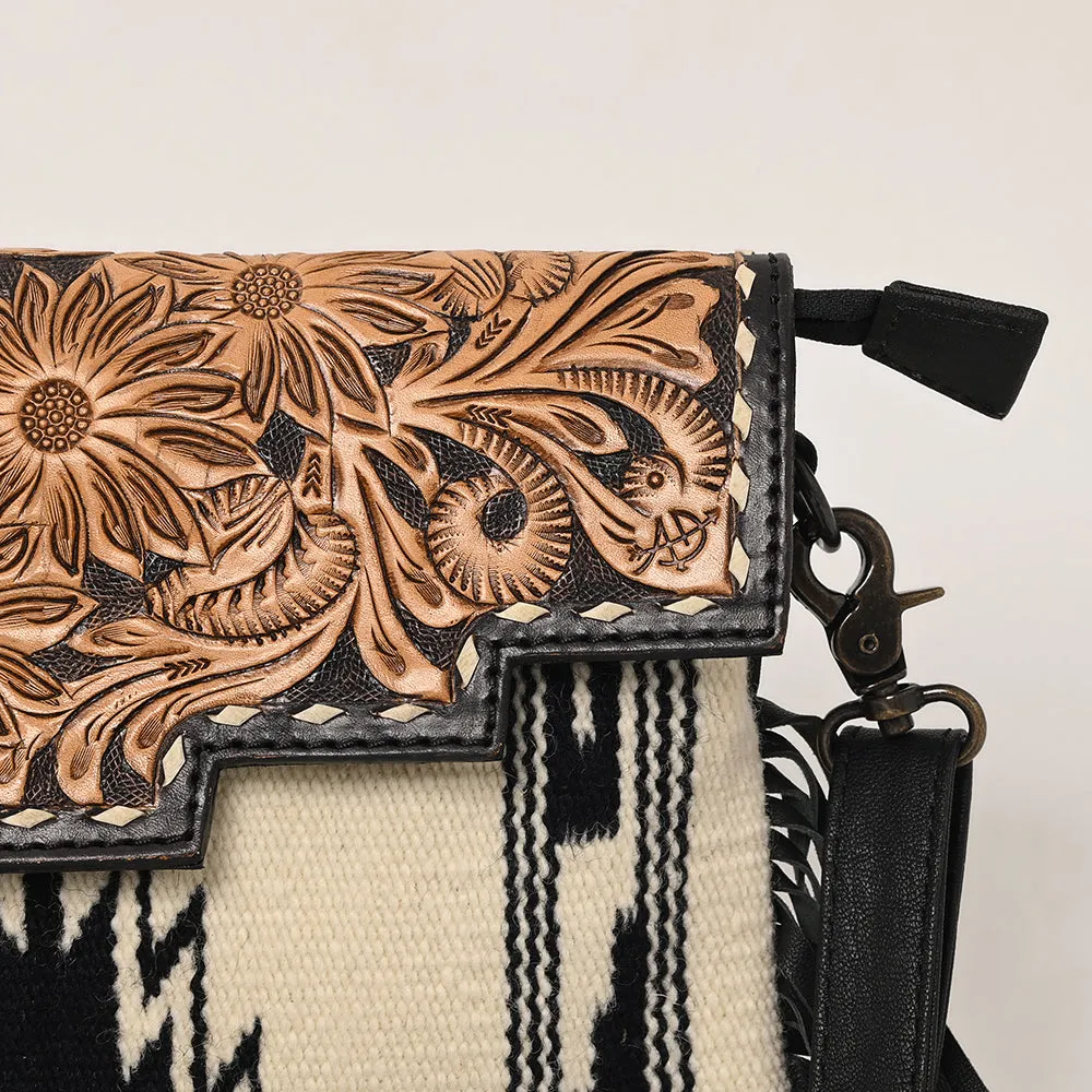 American Darling Crossbody Hand Tooled Saddle Blanket Genuine Leather Women Bag Western Handbag Purse