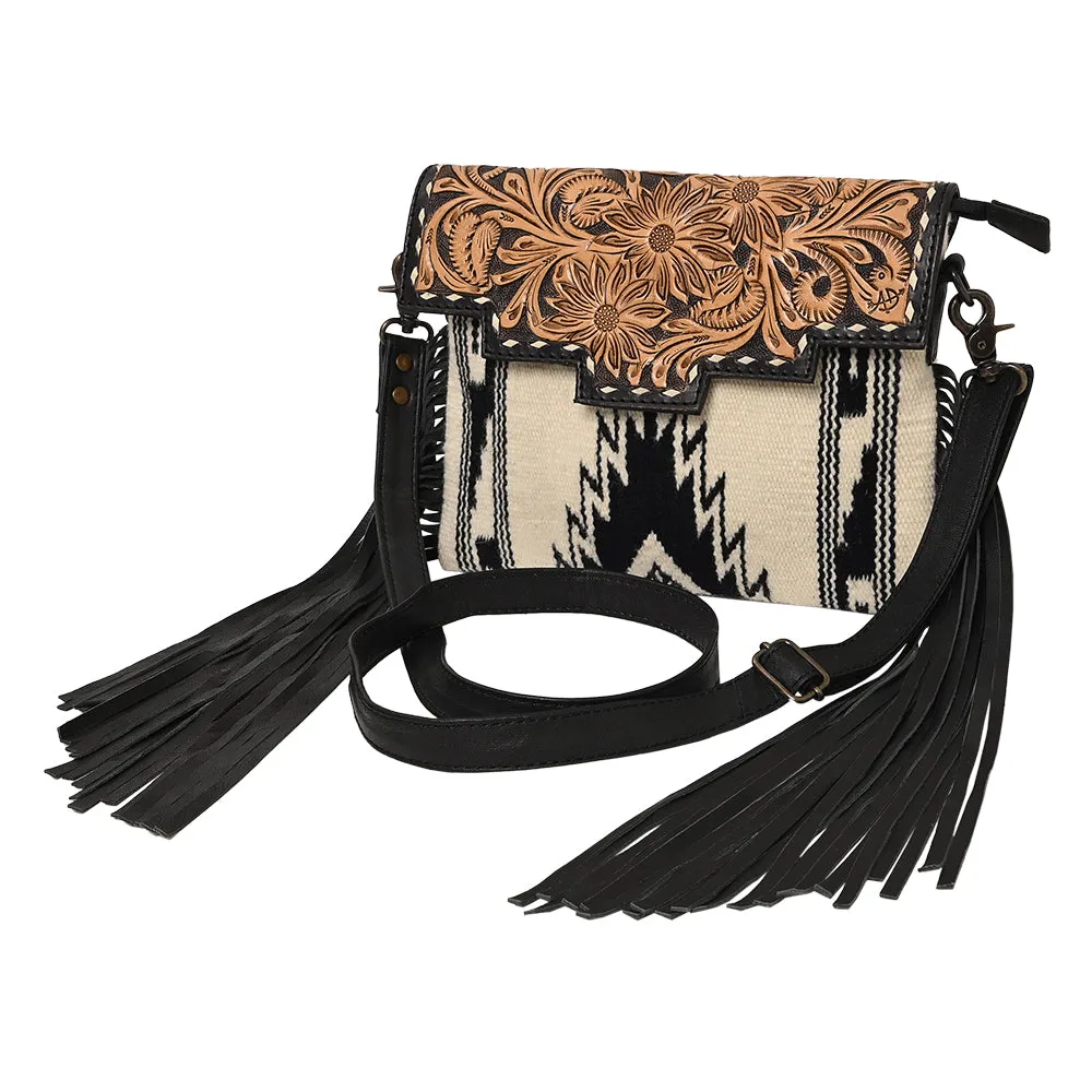 American Darling Crossbody Hand Tooled Saddle Blanket Genuine Leather Women Bag Western Handbag Purse