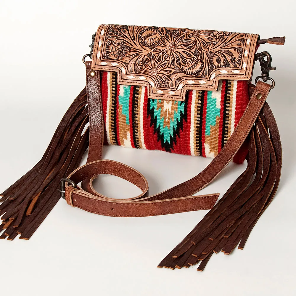 American Darling Crossbody Hand Tooled Saddle Blanket Genuine Leather Women Bag Western Handbag Purse
