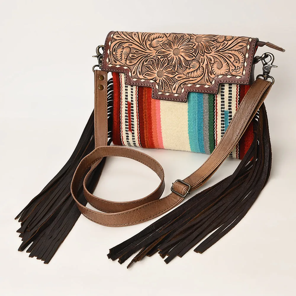 American Darling Crossbody Hand Tooled Saddle Blanket Genuine Leather Women Bag Western Handbag Purse