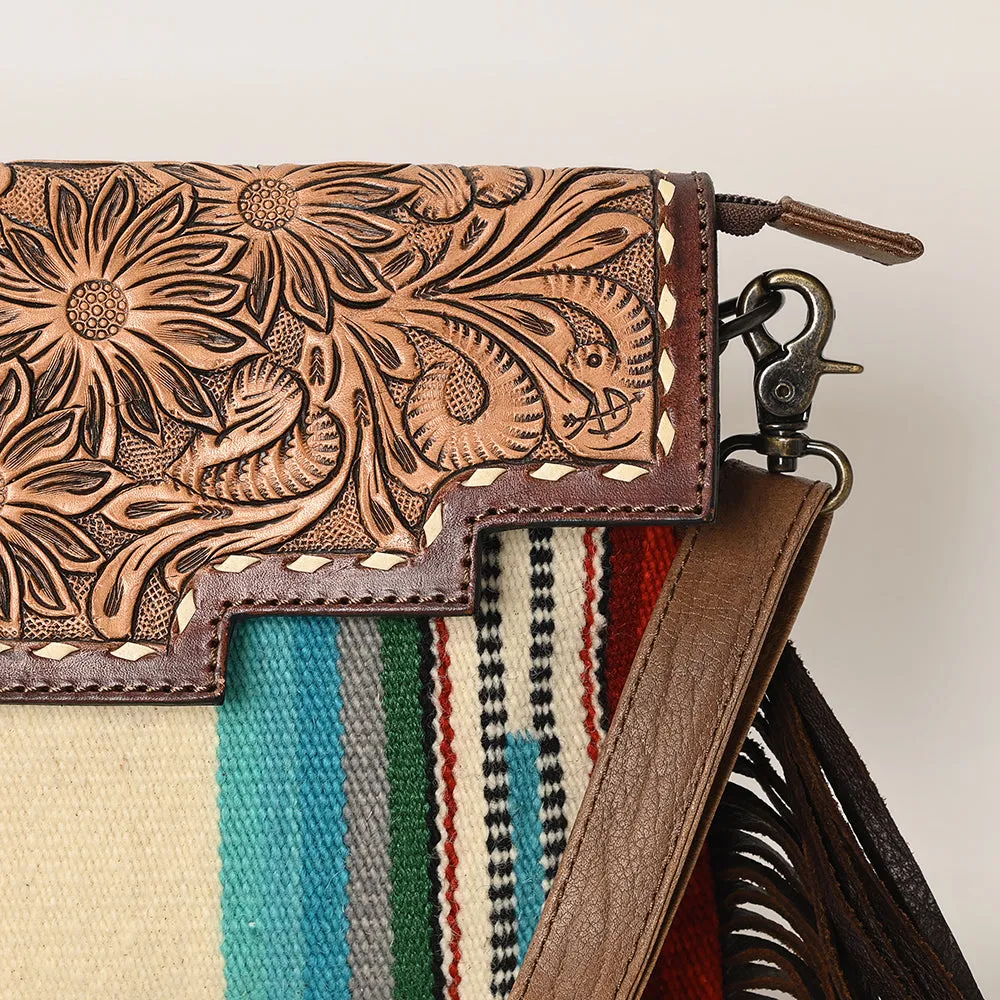 American Darling Crossbody Hand Tooled Saddle Blanket Genuine Leather Women Bag Western Handbag Purse