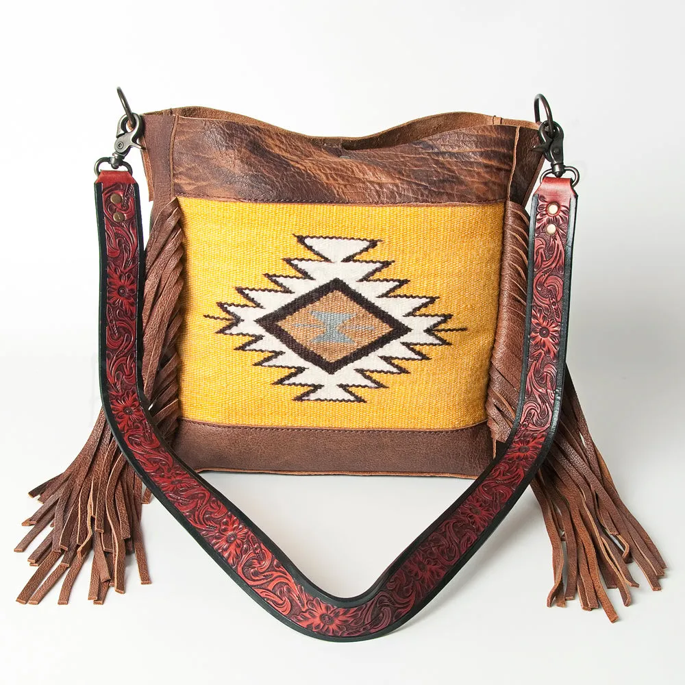 American Darling CROSSBODY Upcycled Wool Genuine Leather women bag western handbag purse
