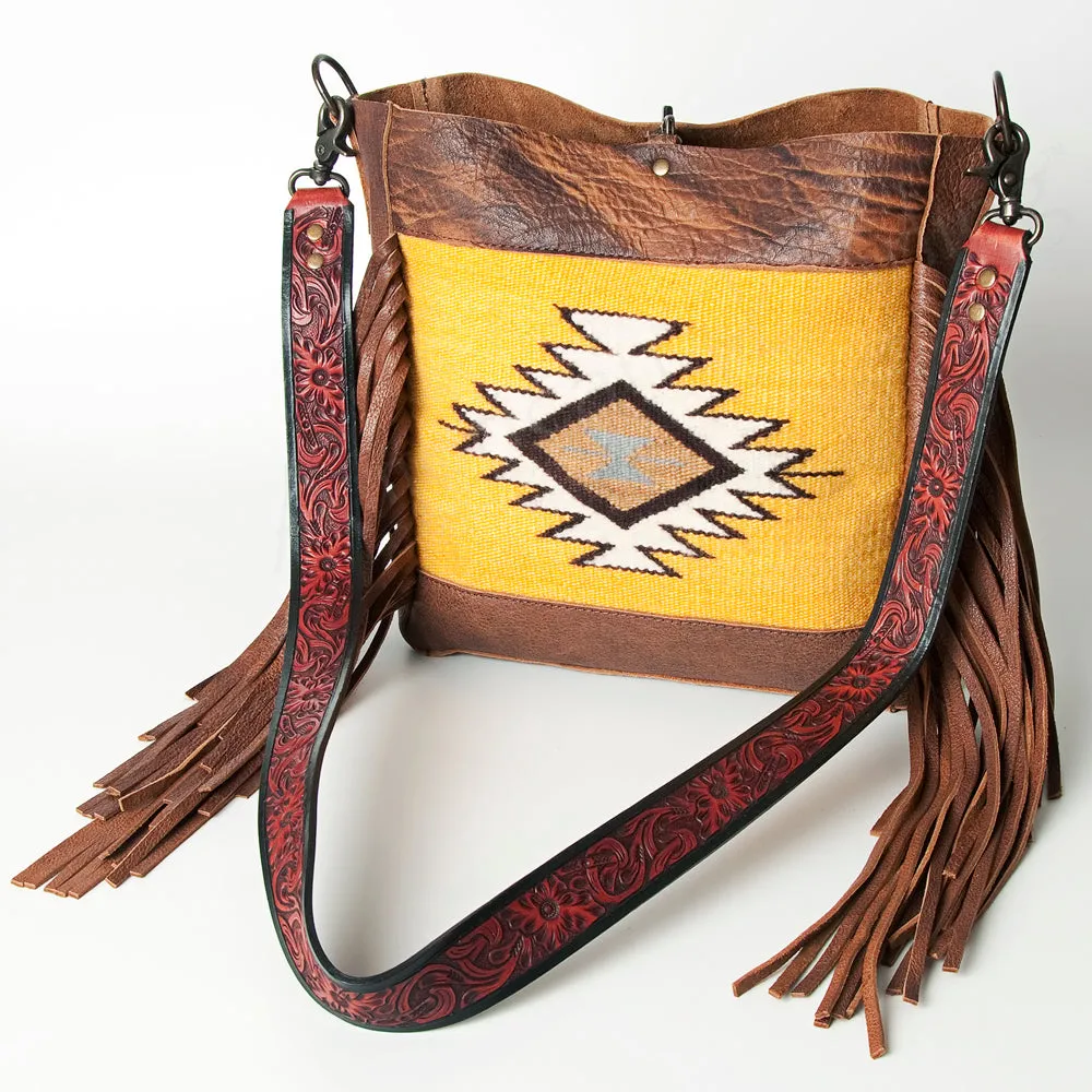 American Darling CROSSBODY Upcycled Wool Genuine Leather women bag western handbag purse
