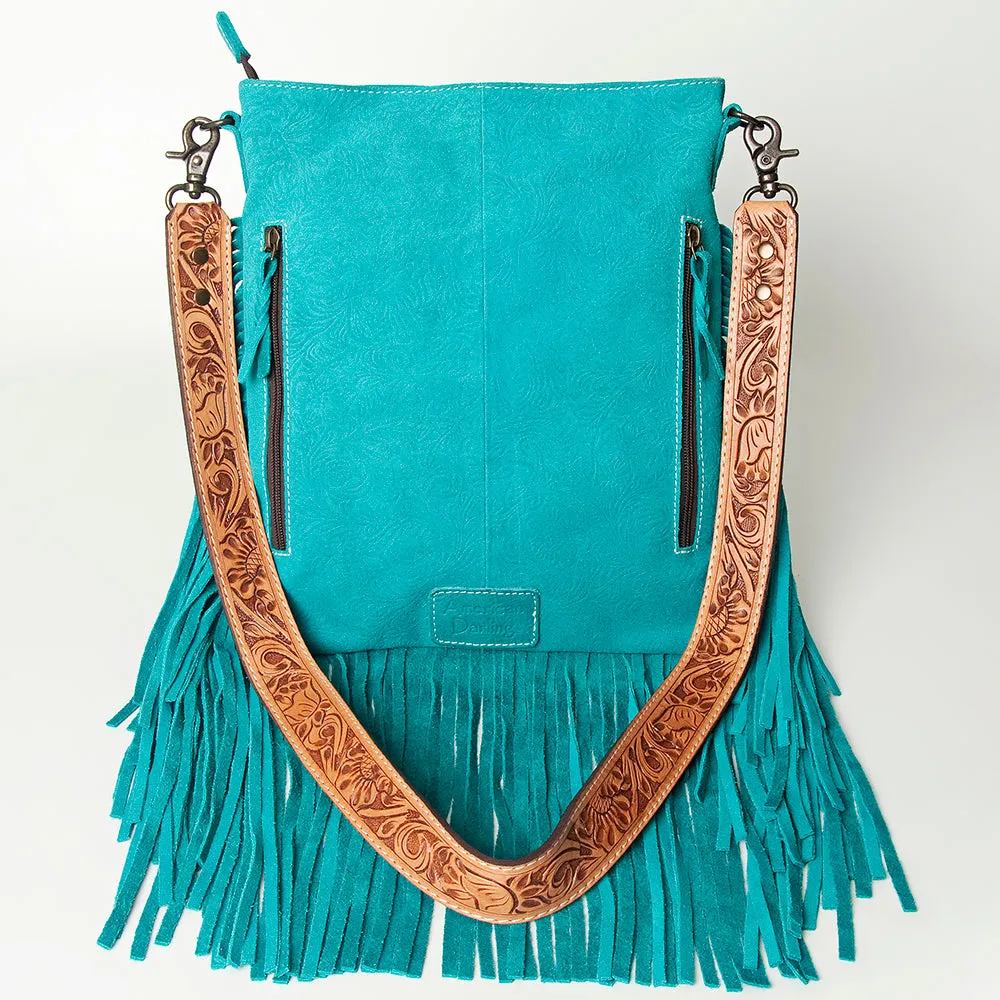 American Darling Messenger Hand Tooled Genuine Leather Western Women Bag Handbag Purse | Cute Messenger Bag | Leather Messenger Bag | Messenger Purse