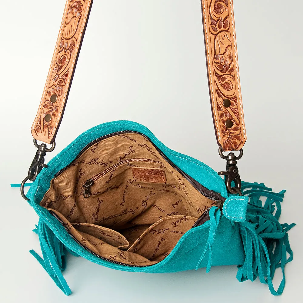 American Darling Messenger Hand Tooled Genuine Leather Western Women Bag Handbag Purse | Cute Messenger Bag | Leather Messenger Bag | Messenger Purse