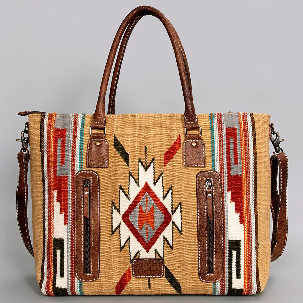 American Darling Tote Saddle Blanket Genuine Leather women bag western handbag purse
