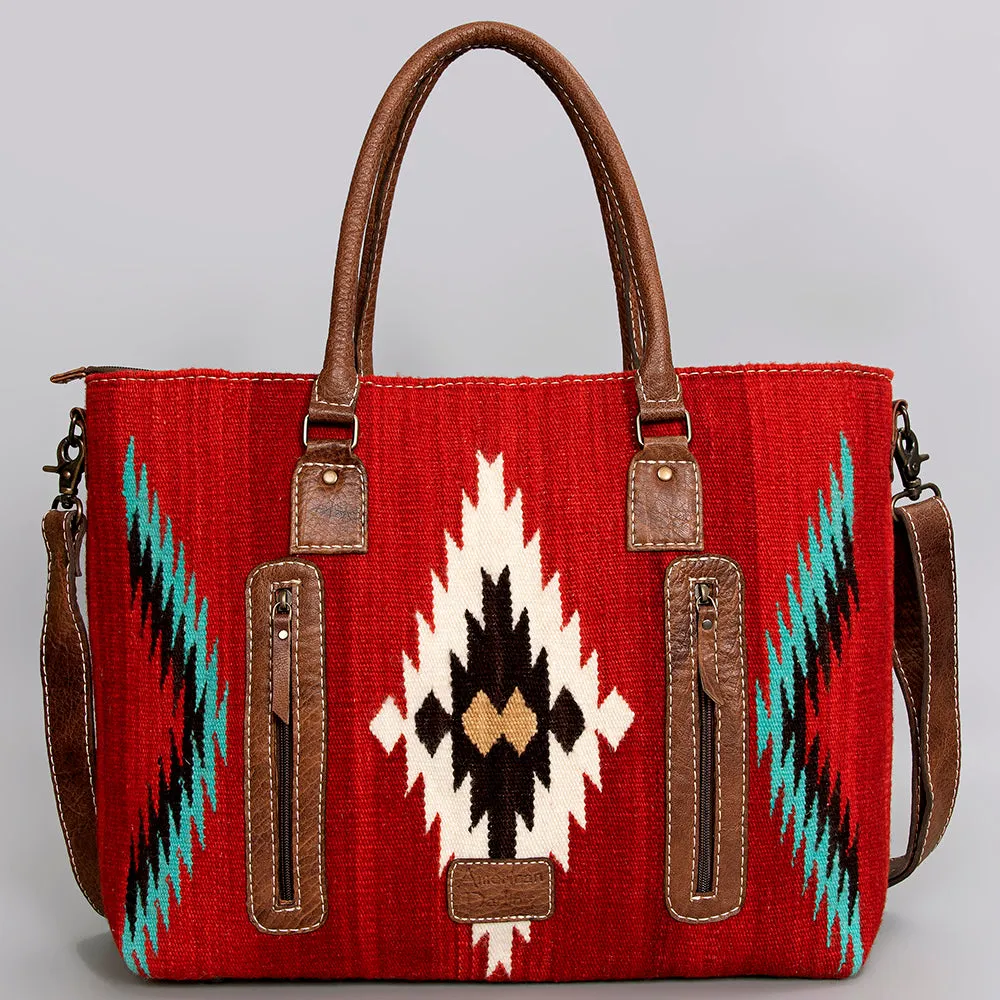 American Darling Tote Saddle Blanket Genuine Leather women bag western handbag purse