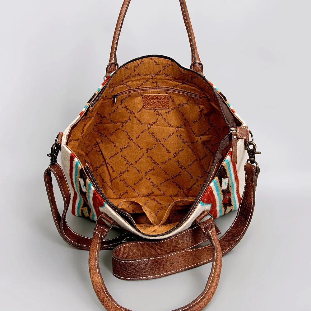 American Darling Tote Saddle Blanket Genuine Leather women bag western handbag purse