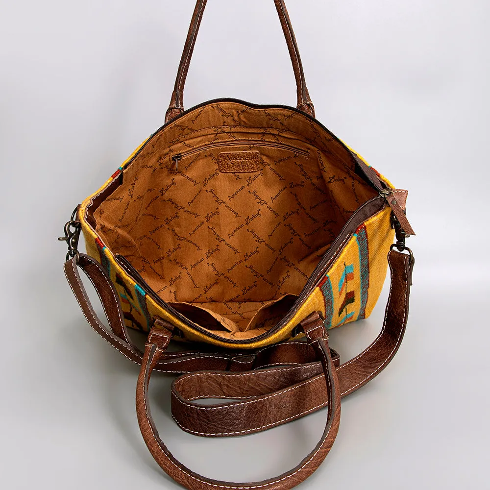 American Darling Tote Saddle Blanket Genuine Leather women bag western handbag purse