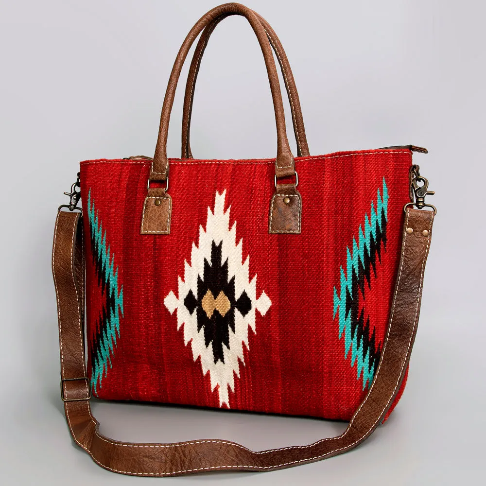 American Darling Tote Saddle Blanket Genuine Leather women bag western handbag purse