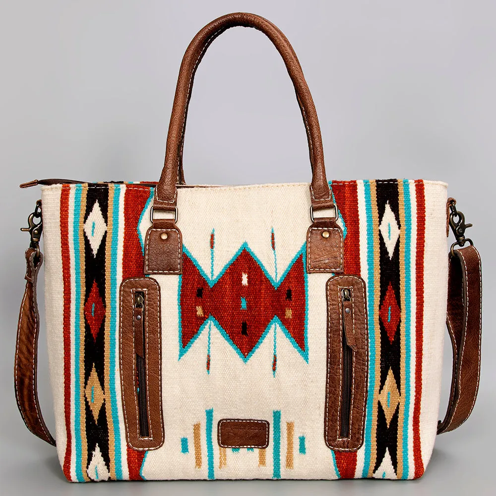 American Darling Tote Saddle Blanket Genuine Leather women bag western handbag purse