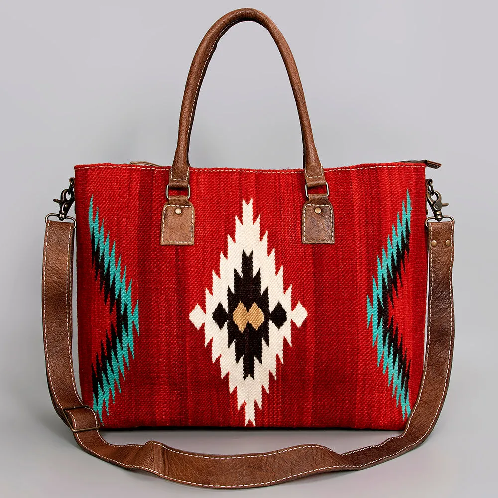American Darling Tote Saddle Blanket Genuine Leather women bag western handbag purse