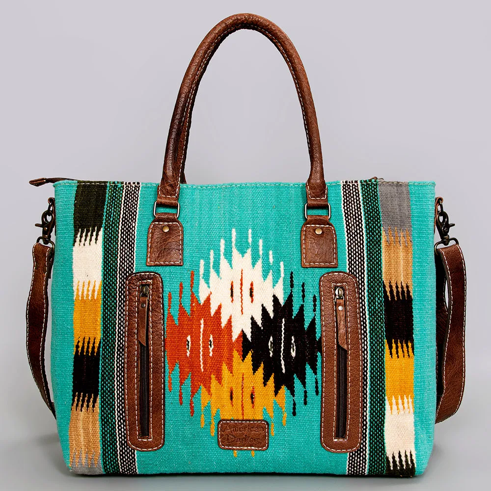 American Darling Tote Saddle Blanket Genuine Leather women bag western handbag purse