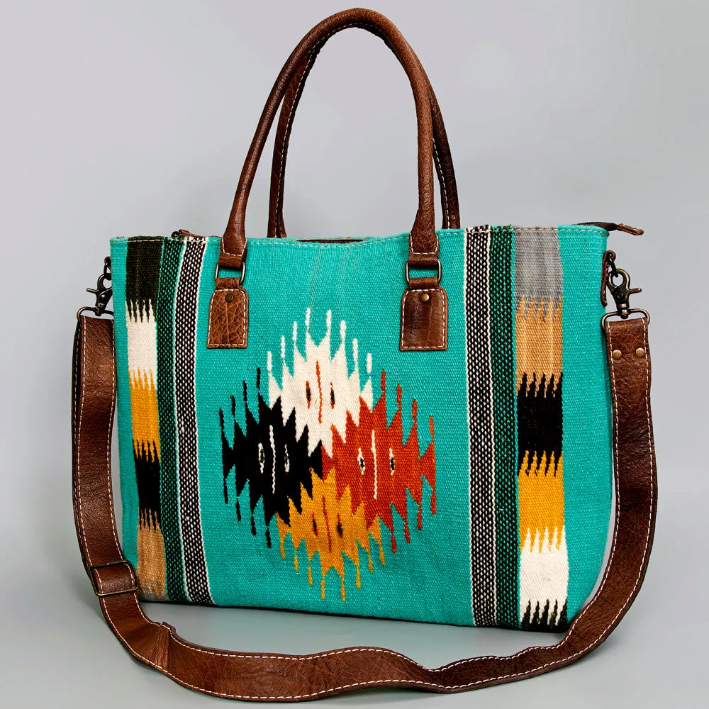 American Darling Tote Saddle Blanket Genuine Leather women bag western handbag purse
