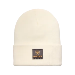Ariat Men's Rebar Natural White Work Beanie 10053448