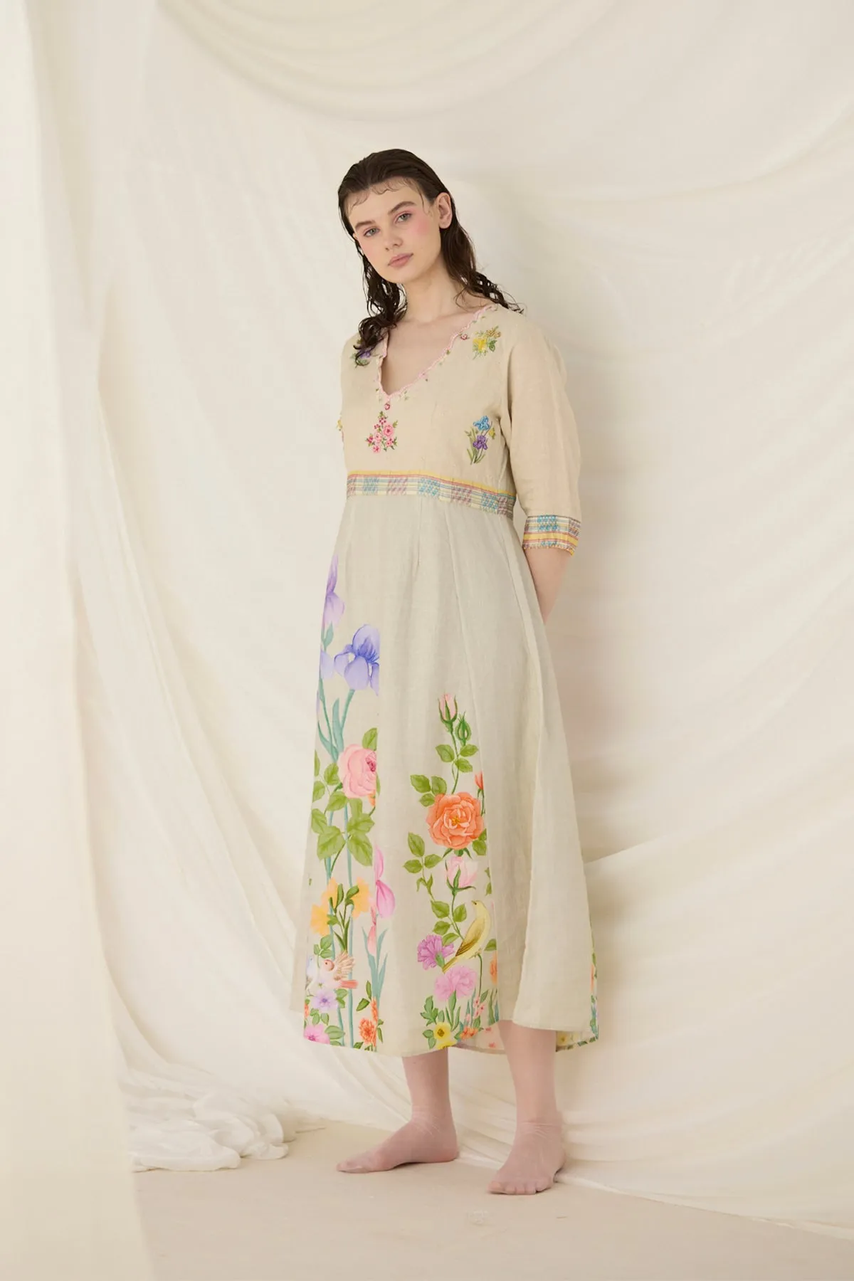 Ash Embroidered Dress