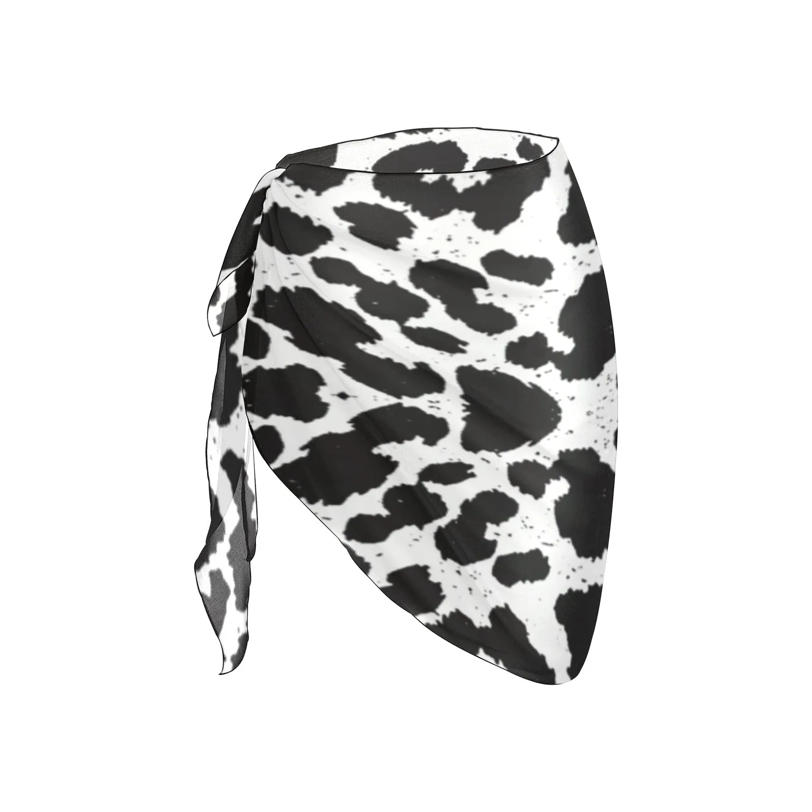 Big Leopard Short Chiffon Sarong Wrap up to 5 XL (FWS)