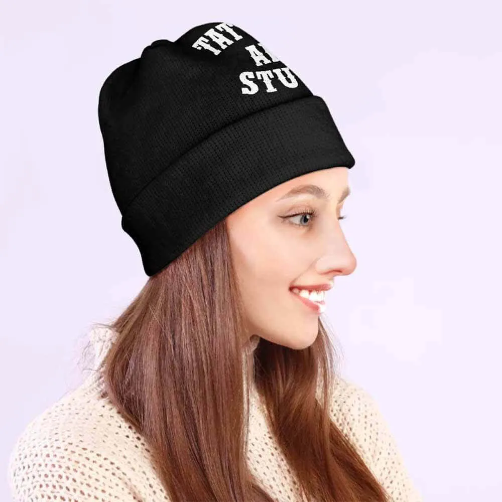 Black Tattoos Are Stupid Warm Knitted Beanie Hat