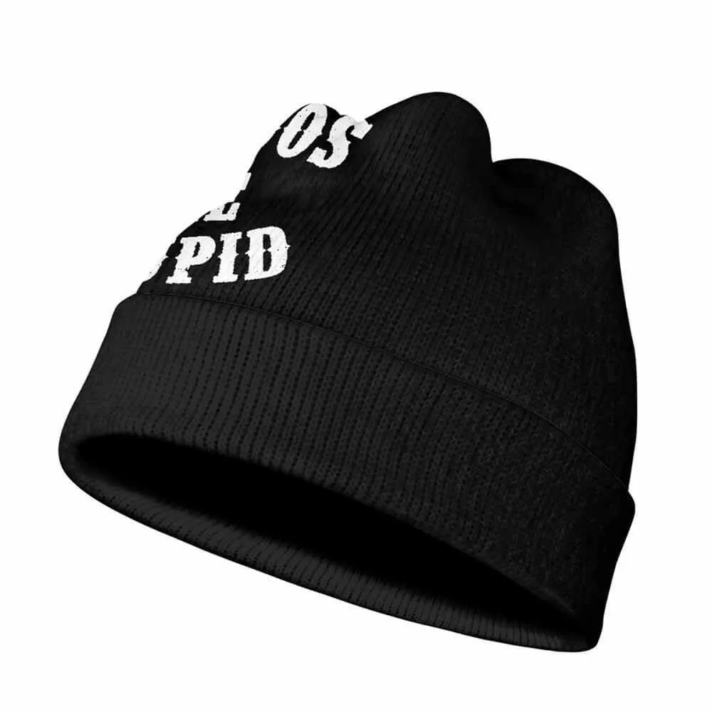 Black Tattoos Are Stupid Warm Knitted Beanie Hat
